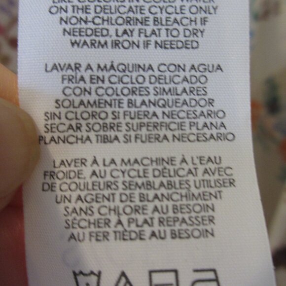 Cute CAbi Floral Semi Sheer Sleeveless Top with a built-in camisole - Picture 7 of 9